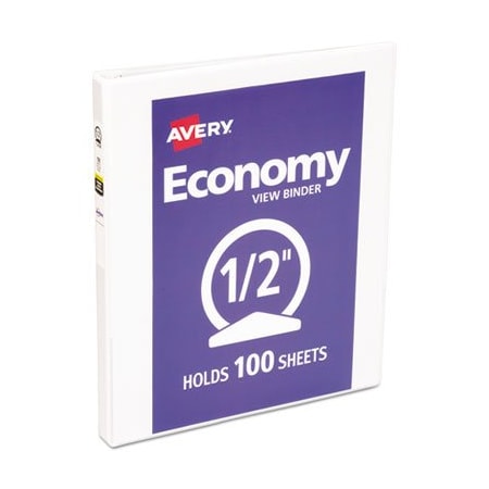 Avery Dennison BNDR, RNDR, 8.5X11, .5inWHT 05706